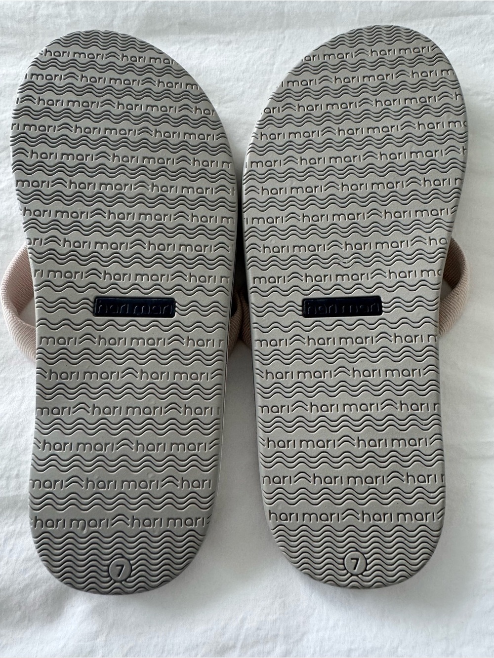 hari mari Women's Beige Foam Flip Flop Sandals - Picture 2 of 2